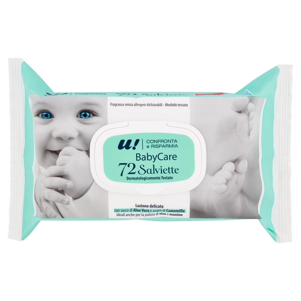 72 Salviette Baby Care U! Confronta e Risparmia